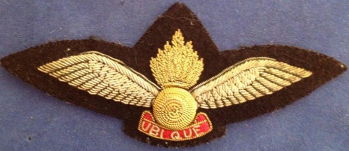 Air Observation Post Pilot - Bullion Wings - 1970s