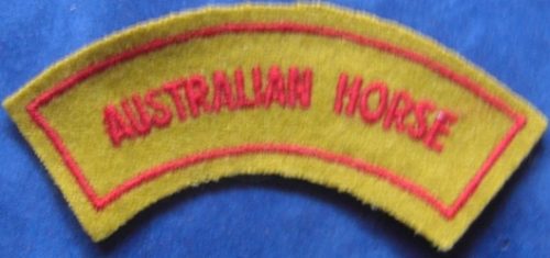 Battledress Flash - AUSTRALIAN HORSE