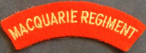 Battledress Flash - MACQUARIE REGIMENT (No Border - circa 1960)