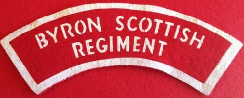 Battledress Flash - BYRON SCOTTISH REGIMENT (Printed) - Image 2