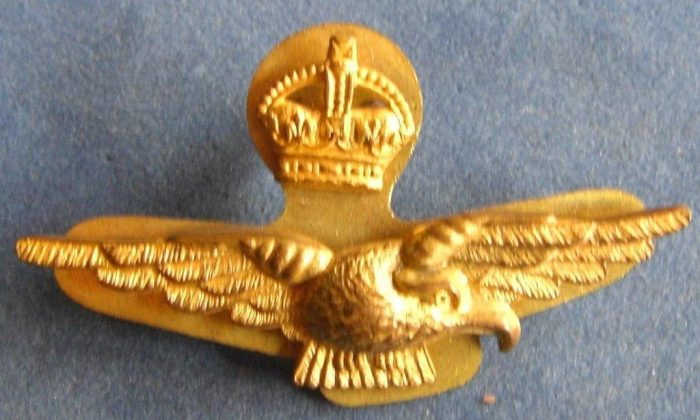 RAAF - Officer Cap Badge - World War 2 - Brass - Image 2