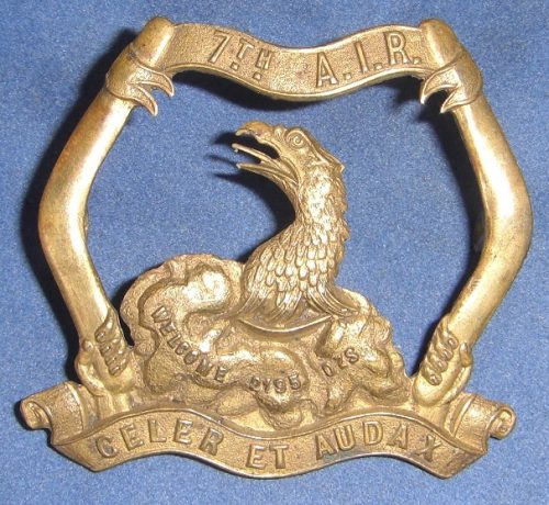 7th Australian Infantry Regiment - Brass Hat Badge - 1908 to 1912 - Image 2