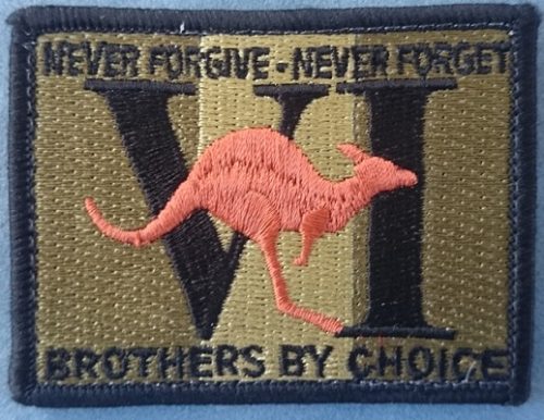 6th Battalion (The Royal Australian Regiment) (6RAR) - Afghanistan Deployment Patch (Rectangular) (Subdued) - Image 2
