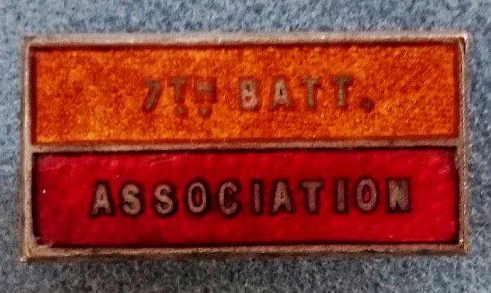 7th Battalion AIF Association - Lapel Badge - Image 2