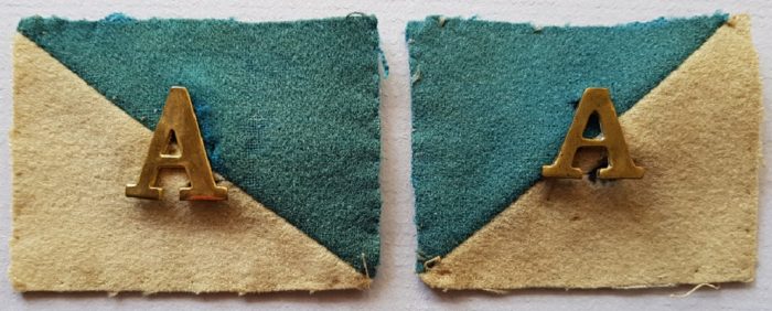 WW1 Colour Patch - 1st Light Horse Regiment AIF (With ANZAC 'A') (Pair) - Image 2