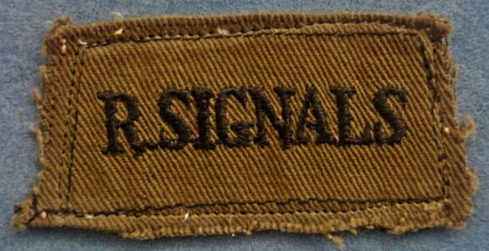 UK - Royal Signals - Khaki Shoulder Title - Image 2
