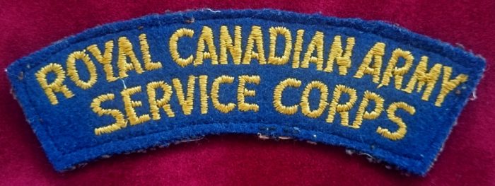 Royal Canadian Army Service Corps Shoulder Flash - Image 2