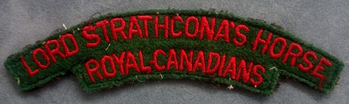 Lord Strathcona's Horse Royal Canadians Shoulder Flash - Image 2