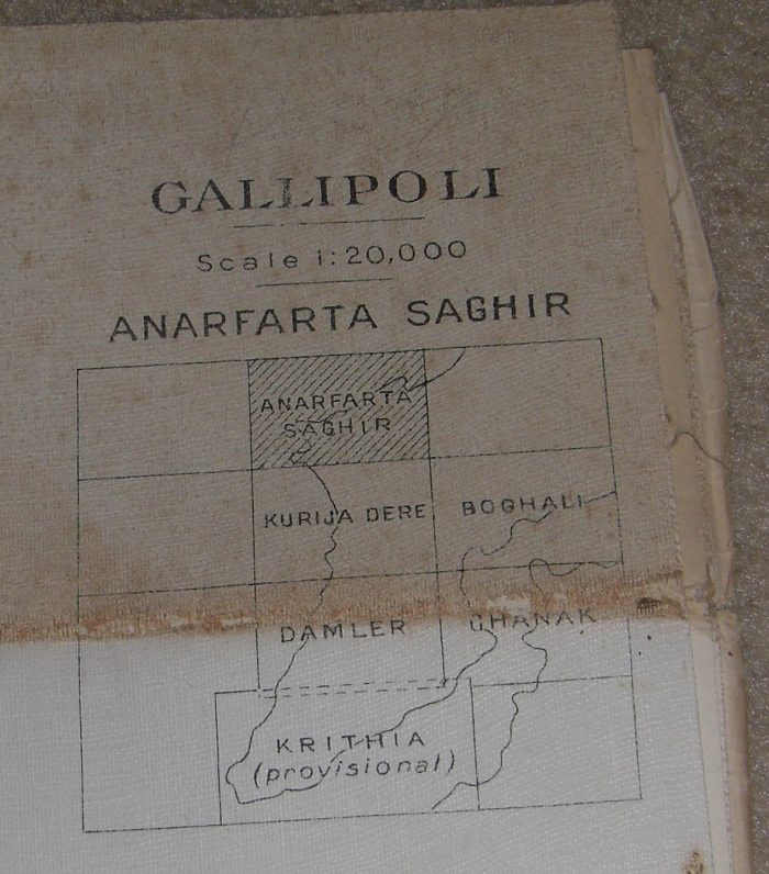 Trench Map - Gallipoli - Anafarta Sagir - Scale 1:20,000 (1915) - Image 2
